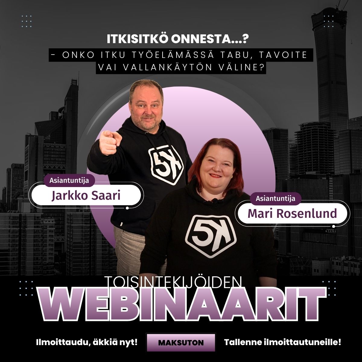 Itkisitkö onnesta…? Onko itku työelämässä tabu, tavoite vai vallankäytön väline?