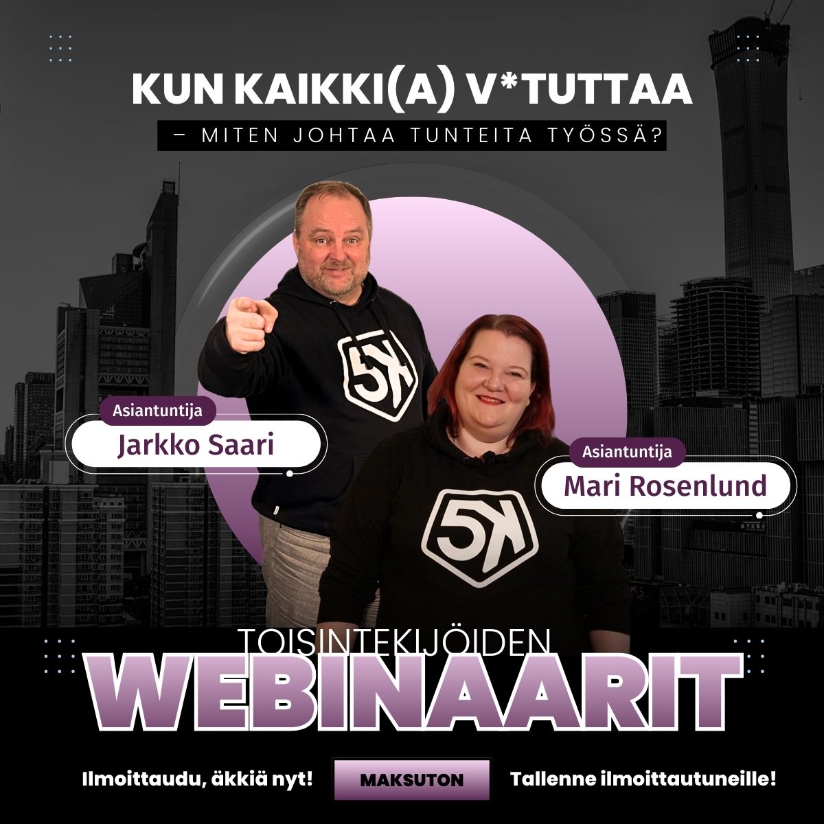 Kun kaikki(a) v*tuttaa – miten johtaa tunteita työssä?